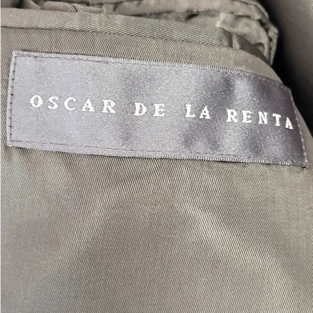 Men's Oscar De La Renta Gray Lambs wool Plaid Three Button Vintage Blazer Jacket